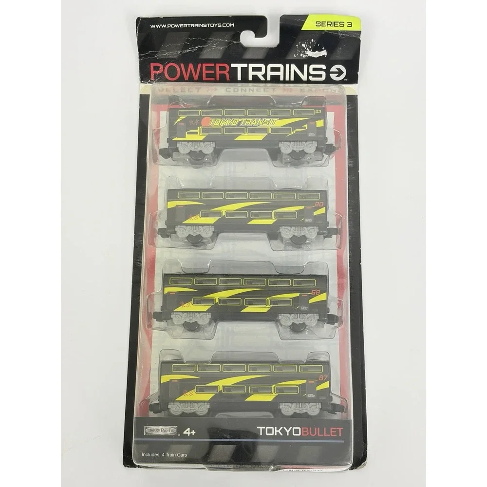New Power Trains Tokyo Bullet 4 Pack Series 3 Jakks Pacific Train Cars